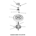 Speed Queen AWM531 transmission assembly & balance ring diagram