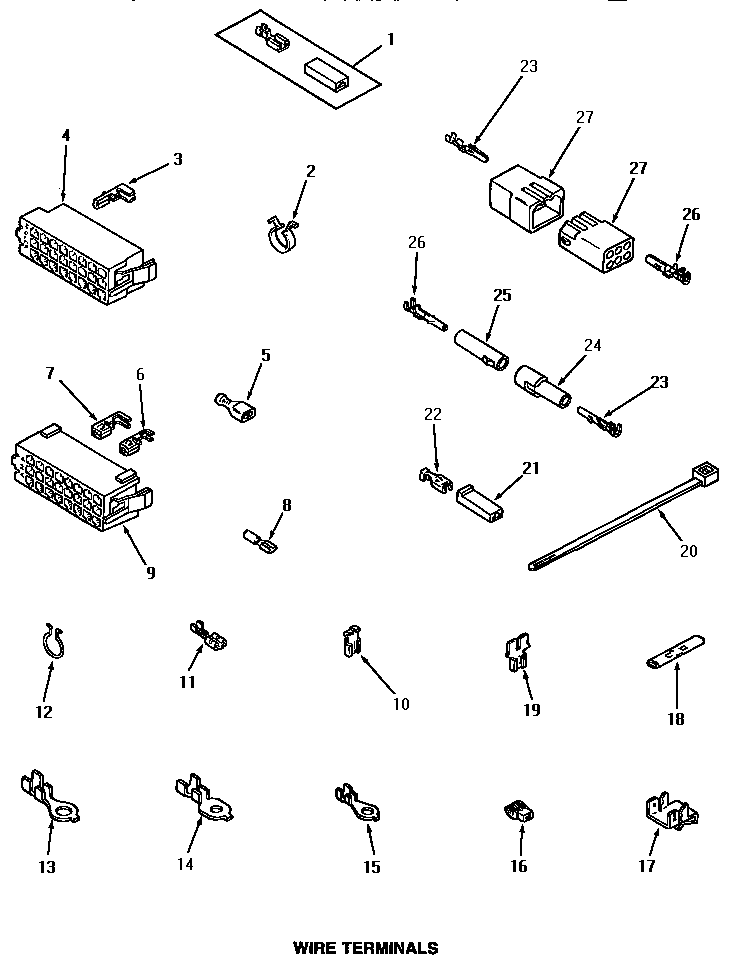 Speed Queen AA5420 wire terminals diagram