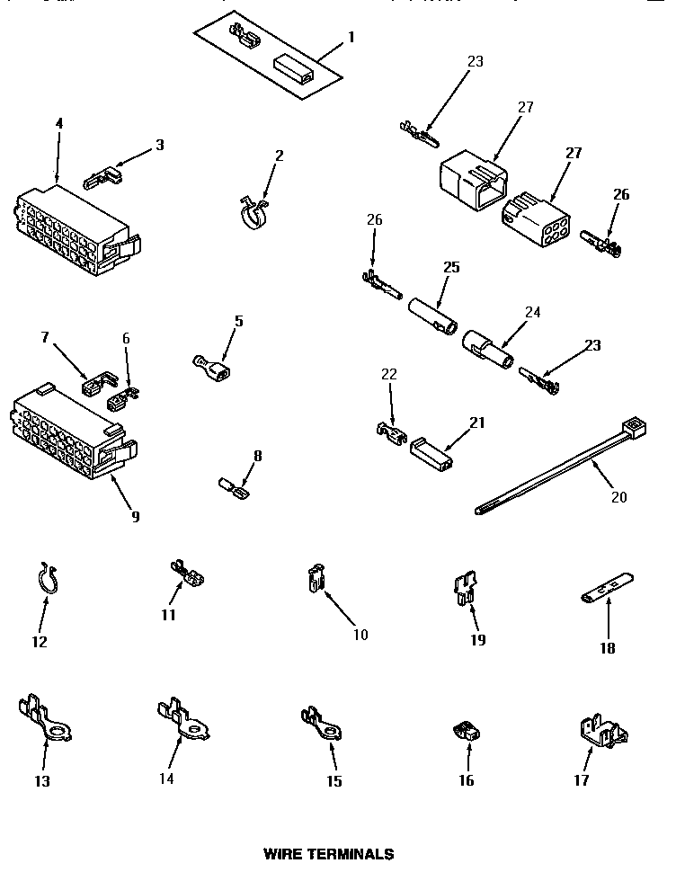Speed Queen AA3410 wire terminals diagram