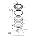 Speed Queen HA4011 outer tub, cover & pressure hose (thru serial no. l3627520) (ha3000) (ha3001) (ha4000) (ha4001) (ha4010) (ha4011) (ha4210) (ha4211) (ha4290) (ha4291) (ha4500) (ha4501) (ha4510) (ha4511) (ha4520) (ha4521) (ha4590) (ha4591) (ha5000) (ha5001) (ha5590) (ha559 diagram