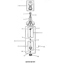 Speed Queen HA6470 agitator & post diagram
