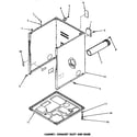 Speed Queen NG2119 cabinet, exhaust duct & base diagram