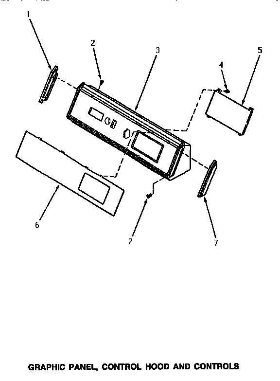 Speed Queen NG6339 graphic panel, control hood & controls diagram
