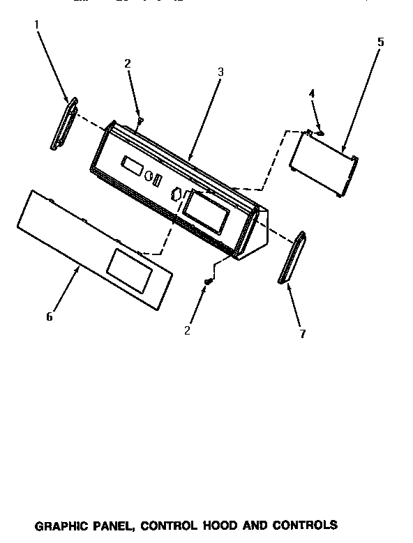 Speed Queen NE8333 graphic panel, control hood & controls diagram