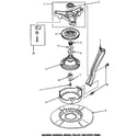 Speed Queen AWM392L bearing housing, brake, pulley & pivot dome (awm392l) (awm392w) (awm393l) (awm393w) diagram
