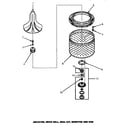 Speed Queen AWM290L agitator, drive bell, seal kit, washtub & hub (awm290l) (awm290w) diagram