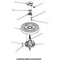 Speed Queen AWM290L transmission assembly & balance ring (awm290l) (awm290w) diagram