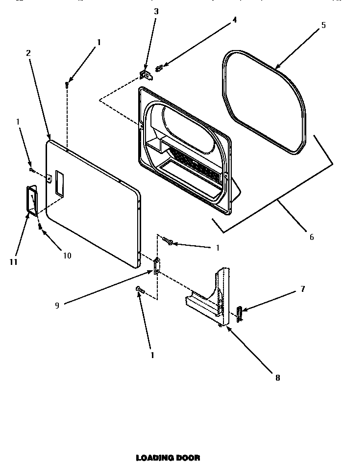 Speed Queen AGM379 loading door (agm379) (agm399) (agm409l) (agm409w) (agm429w) diagram