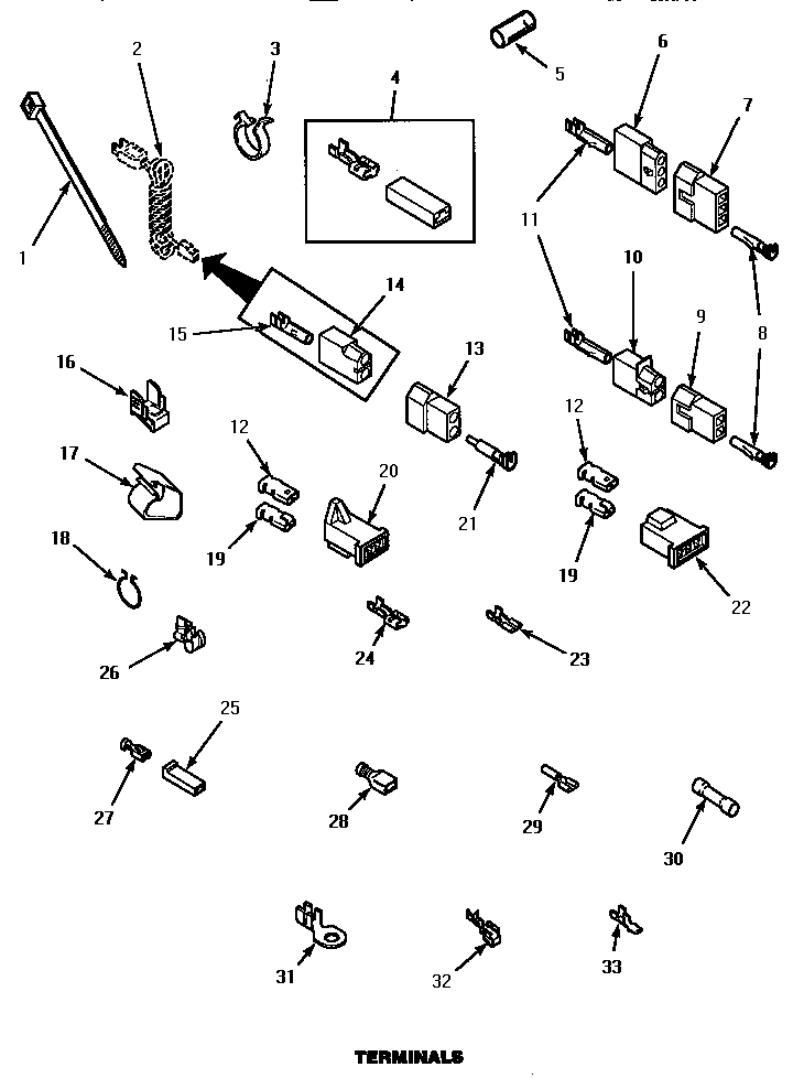 Speed Queen AGM379 terminals (agm379) (agm399) (agm409l) (agm409w) (agm429w) diagram