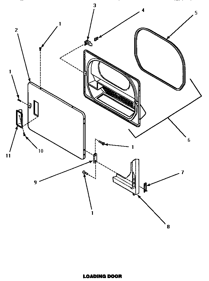 Speed Queen AEM677W loading door (aem677w) (aem697l) (aem697w) diagram