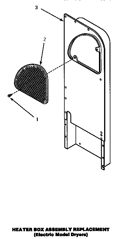 Speed Queen AEM677W heater box assembly (replacement) (aem677w) (aem697l) (aem697w) diagram