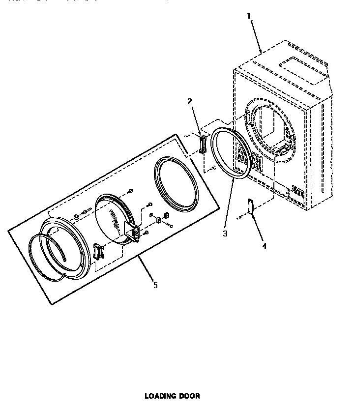 Speed Queen ME8810 loading door diagram