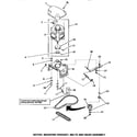 Speed Queen AA9131 motor, mounting bracket, belts & idler assembly diagram