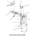 Speed Queen AA4210 loading door switch & bracket assembly diagram