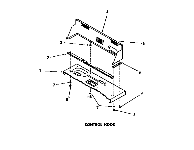 Speed Queen DA6073 control hood diagram