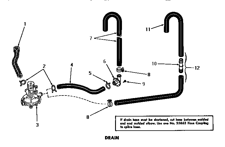 Speed Queen DA6100 drain diagram