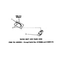 Speed Queen DA3210 water inlet & filler hose diagram