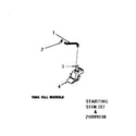 Speed Queen DA3210 water inlet & filler hose (starting nos. s11n287 & 21r99118 diagram