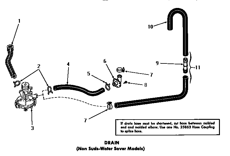 Speed Queen DA3210 drain diagram