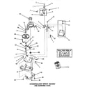 Speed Queen DA3210 counterbalance weight, bracket & mounting plate diagram
