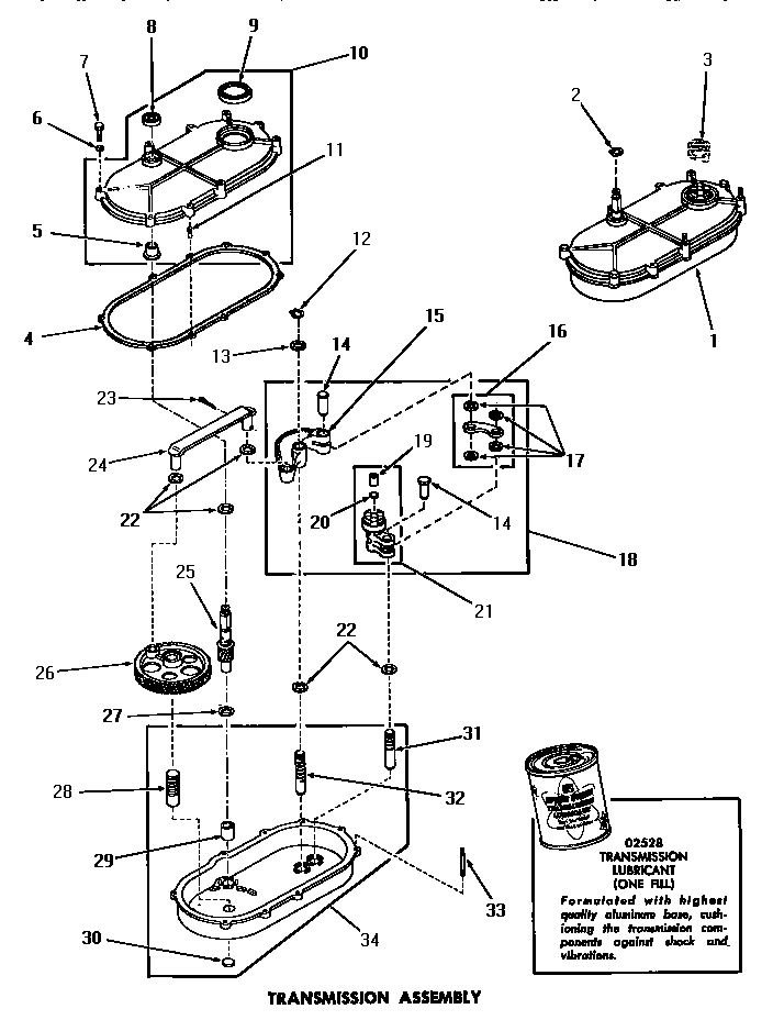 Speed Queen DA3210 transmission assembly diagram