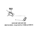Speed Queen DA6120 water inlet and filler hose diagram