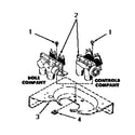 Speed Queen DA6120 mixing valves (starting s11n287 & 21r99118) diagram