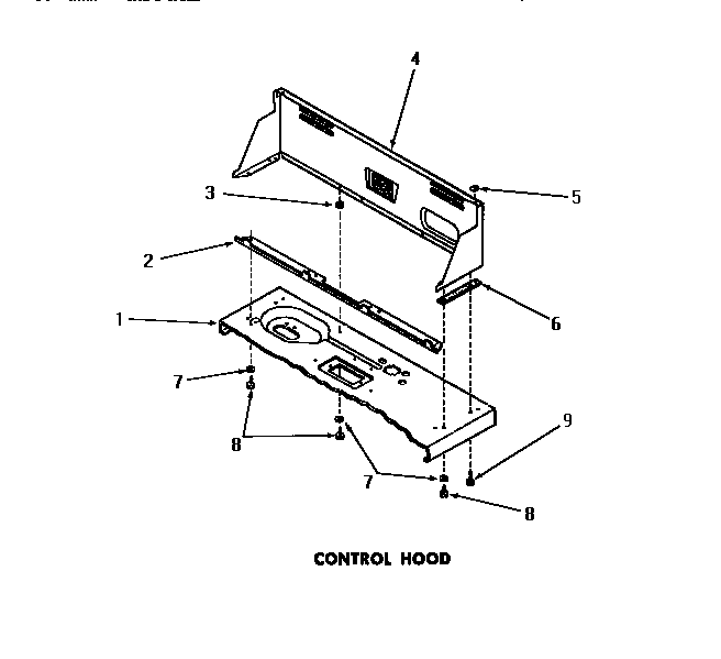 Speed Queen FA6123 control hood diagram