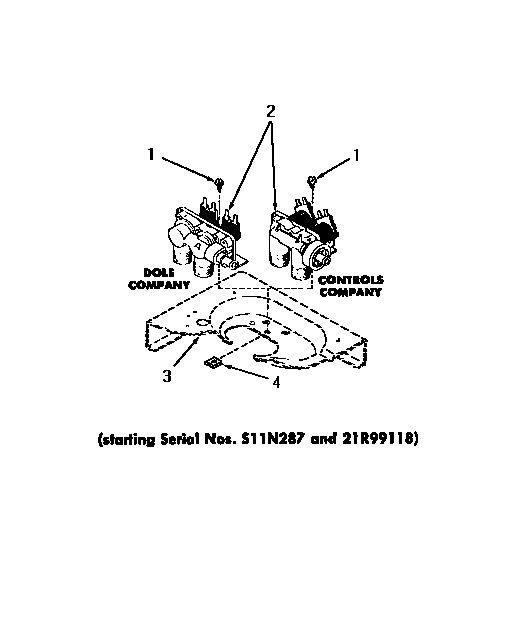 Speed Queen DA3820 mixing valves diagram