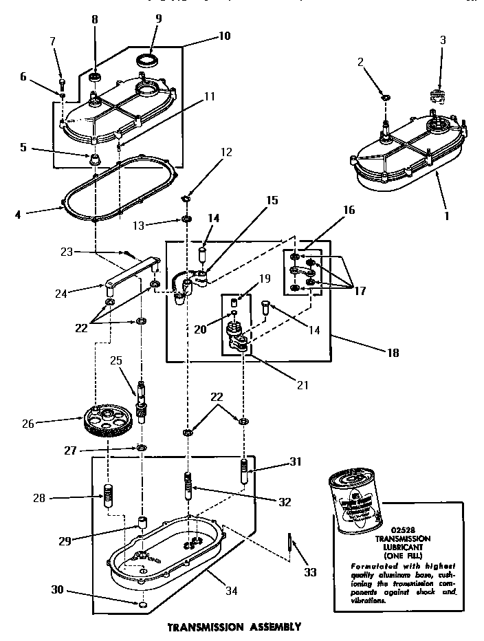 Speed Queen DA3820 transmission assembly diagram