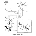 Speed Queen DA3820 reservoir & drain valve (thru serial nos s556d39 & 234j7952 diagram