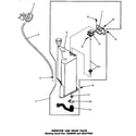 Speed Queen DA3820 reservoir & drain valve (starting serial s556d40 & 234j7953 diagram