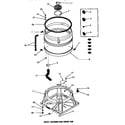 Speed Queen FA3030 boot, chassis & drain tub diagram