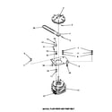 Speed Queen FA3030 motor, fluid drive & pump belt diagram