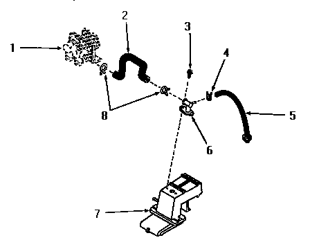 Speed Queen FA9211 water inlet and filler hose diagram