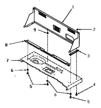 Speed Queen FA9211 control hood diagram