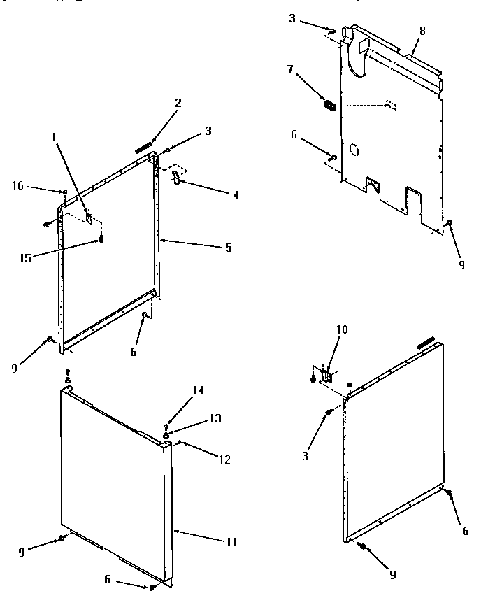 Speed Queen FA9211 panels diagram