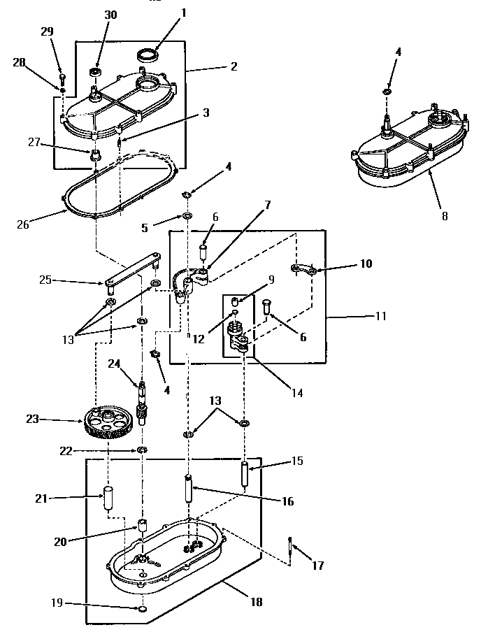 Speed Queen FA9211 transmission assembly diagram