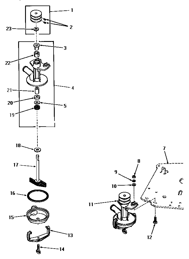 Speed Queen FA9211 pump assembly diagram