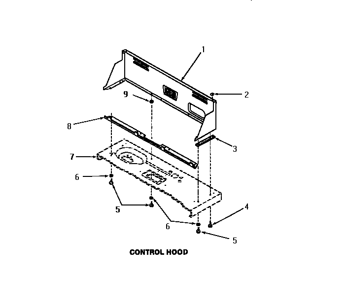 Speed Queen FA6310 control hood diagram