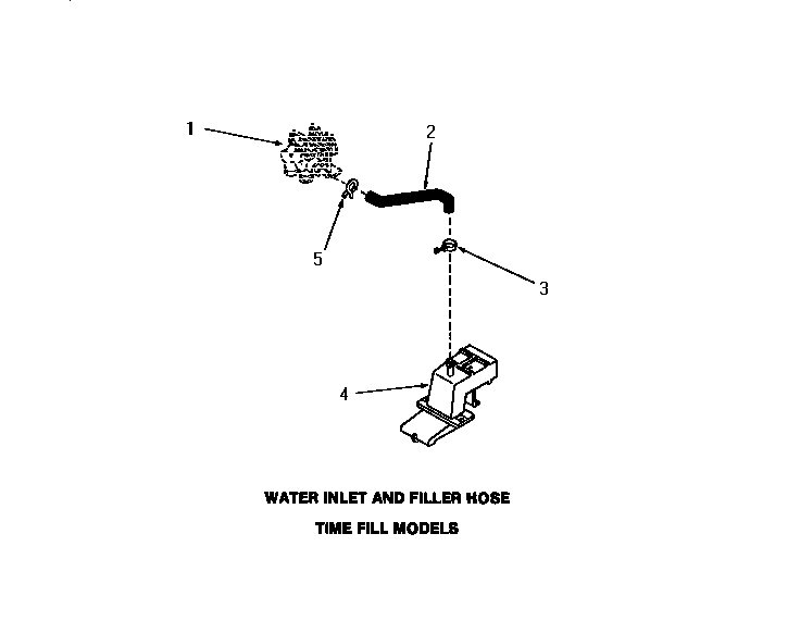 Speed Queen FA0650 water inlet & filler hose diagram