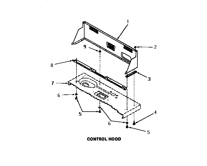Speed Queen FA0650 control hood diagram