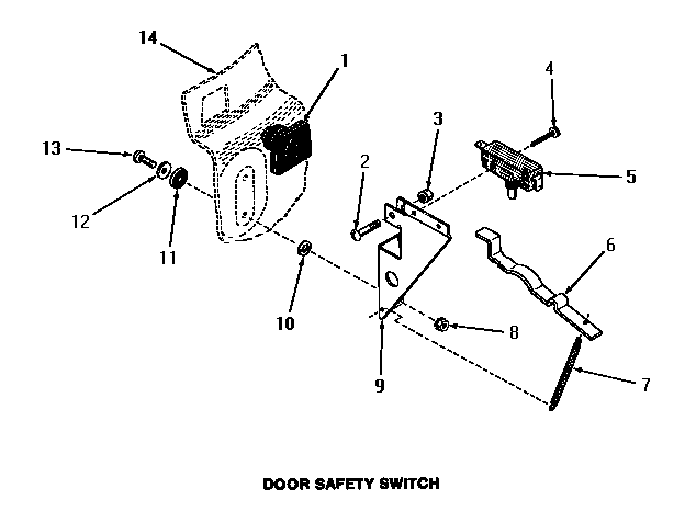 Speed Queen FA2961 door safety switch diagram