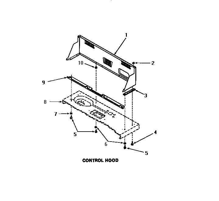 Speed Queen FA4320 control hood diagram