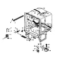 Caloric CDC550CL-P1188329W tub assembly diagram