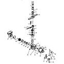 Caloric CDC550CL-P1188329W motor pump/water distribution components diagram