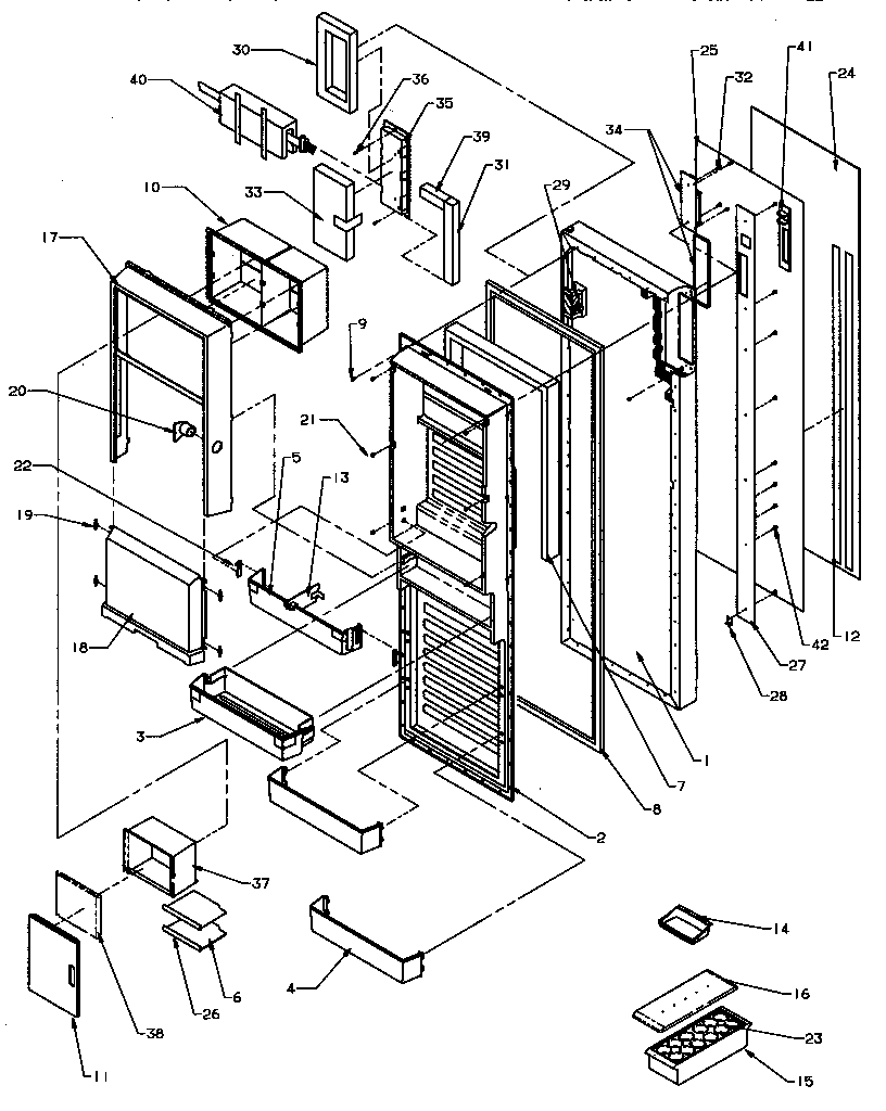Modern Maid GRH2203W/P1168105WW refrigerator door diagram