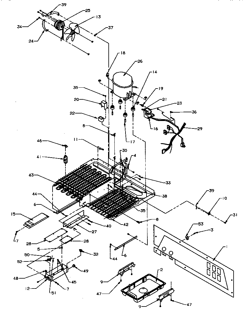 Modern Maid GRH2203W/P1168105WW machine compartment diagram