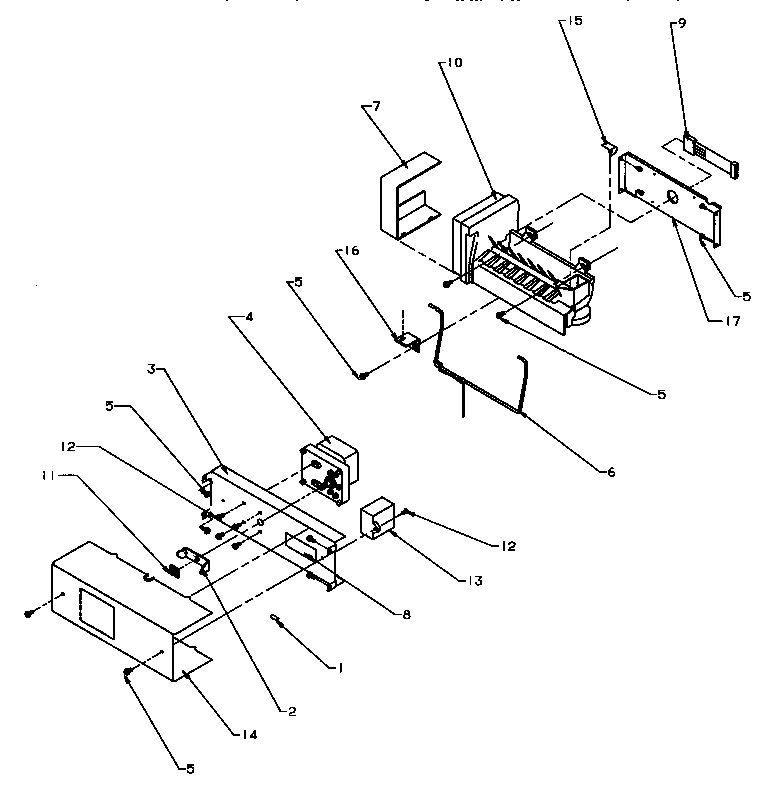 Amana SXD25QA3E-P1181320WE ice maker diagram