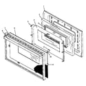Caloric RMN381UL/P1142816NL oven door assembly (rln347ul/p1142923nl) (rln347uw/p1142923nw) (rln362ul/p1142390nl) (rln362uw/p1142390nw) (rln367ul/p1142721nl) (rln367uw/p1142721nw) (rln381ul/p1142391nl) (rln381uw/p1142391nw) (rln381uww/p1142391nww) (rln383ul/p1142822nl) (rln383uw/p114 diagram
